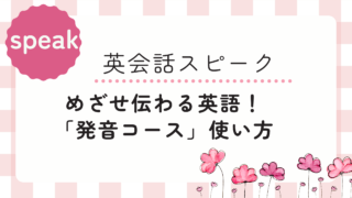 【体験談】スピーク(Speak)の発音コース「伝わる発音・聞き取れる英語」の効果は?walkとworkで苦戦したリアルな感想